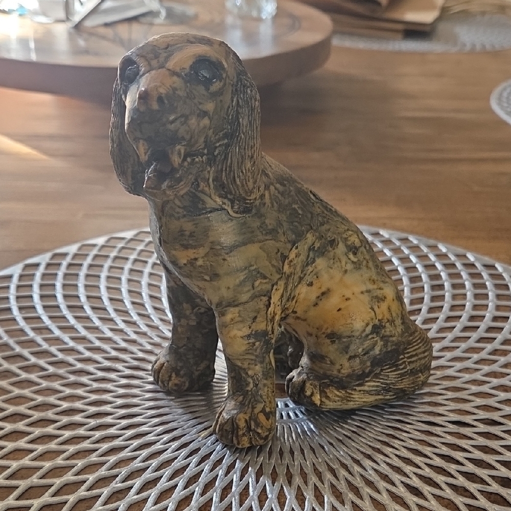 Hand Crafted Dog Figurine, Not Haunted! Lol